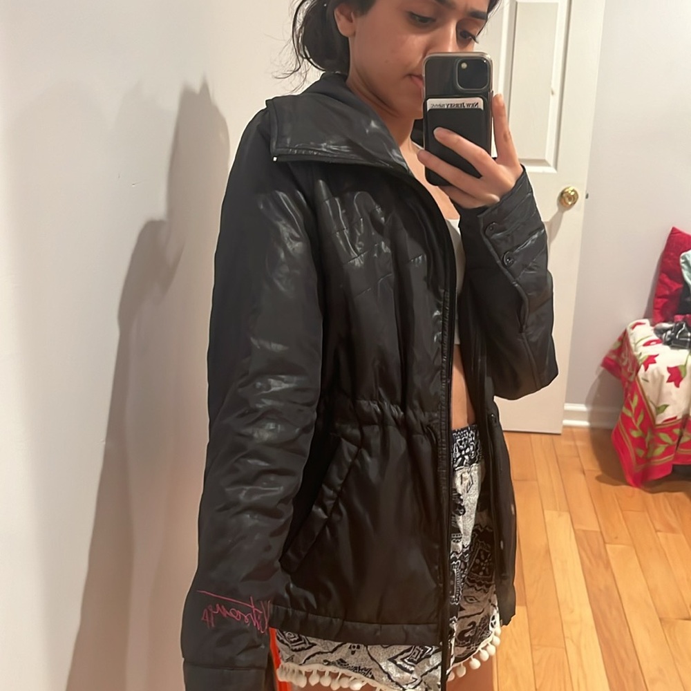 Black Polyester Jacket - Picture 2 of 3